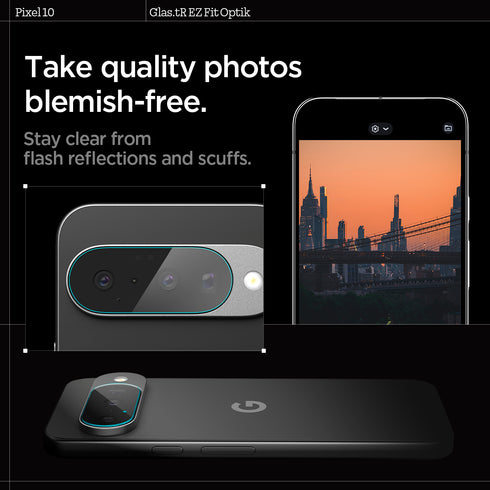 Spigen Pixel 10 Lens Protector – Optik EZ Fit (2 Pack)